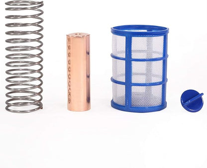 XtremepowerUS 90133 Reduces Chlorine Algae Purifier Pool Solar Ionizer Copper, Blue, Replacement Anodes Copper & Screen Basket Kit