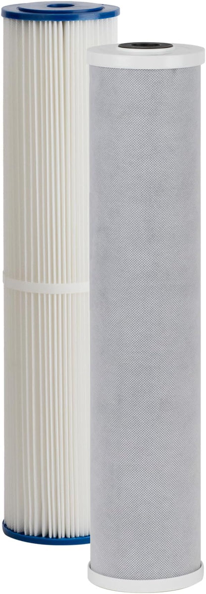 Kind Water Systems Kind Water 5-Micron Sediment & Carbon Replacement Filters – Fits Kind & Evo E-1000/E-3000 Whole House Water Systems – Includes O-Ring Kit & Lubrication – 6-12-Month Filter Refill