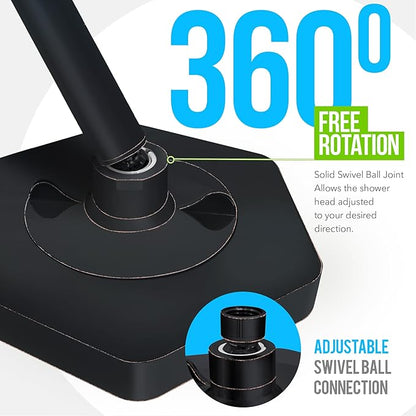 AquaHomeGroup Luxury Rain Shower Head with Filter - Reduces Chlorine, Rust and Sediment - Vitamin C E and A - High Pressure - Spa Effect - Oil Rubbed Bronze