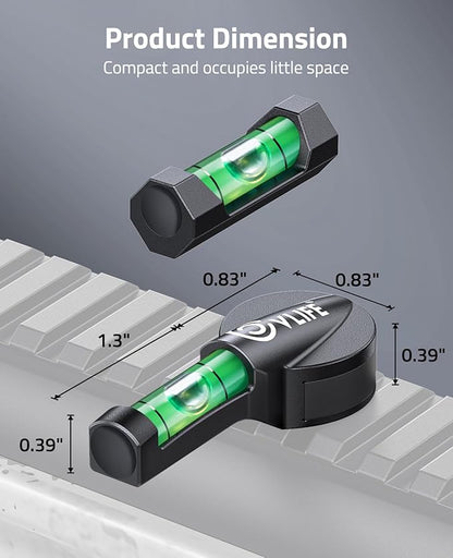 CVLIFE Scope Level Scope Leveling Kit with Magnetic Bases High Visibility Bubble Level with Strong Metal Structure for Optics Accessories Leveling System