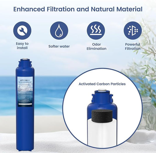 AP917HD-S AP904 Whole House Sanitary Quick Change Replacement Water Filter Compatible with 3M Aqua-Pure AP904 System, 100,000 Gallons 1 Pack