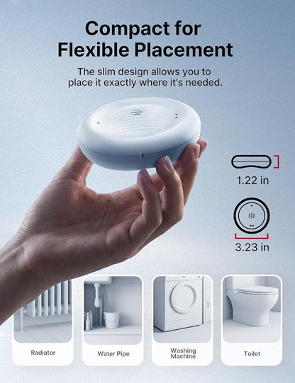 X-Sense Wi-Fi Water Leak Detector for Home - Smart 2-in-1 Leak & Low-Temperature Sensor with App Alerts, Protection for Homes, Kitchens & Basements, Works with X-Sense Home Security App, Model SWS0B