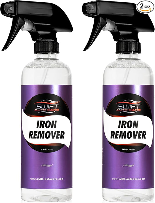 Swift Iron Remover & Wheel Cleaner (2-Pack) – Remove Brake Dust, Iron Oxide & Stuck-On Dirt & Debris from Paint & Wheels | Formula for Decon Car Wash | Preps Paint for Wax Coatings