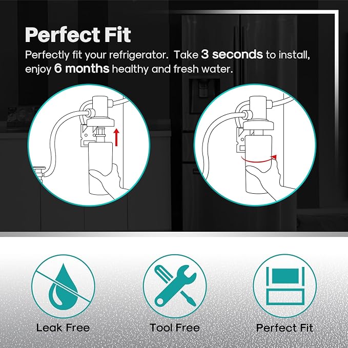 ICEPURE 3US-AF01 Under Sink Water Filter, Replacement for Standard 3US-AF01, 3US-AS01, Whirlpool WHCF-SRC, WHCF-SUFC, WHCF-SUF, 3 Pack