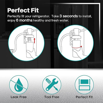 ICEPURE 3US-AF01 Under Sink Water Filter, Replacement for Standard 3US-AF01, 3US-AS01, Whirlpool WHCF-SRC, WHCF-SUFC, WHCF-SUF, 3 Pack