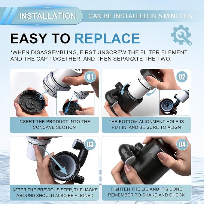 Filter Cartridge Compatible with Delta Clarifi 7RC100, 1-Pack | Fits Delta Clarifi 5SF100 & 7SF100 models. Tool-free cartridge reduces chlorine & sediment to refresh your shower water.