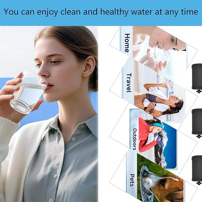 2387 Filter Replacement Compatible with Alexapure Water Filter Replacement, for Alexapure Pro Water Filtration System Black 1 Pack