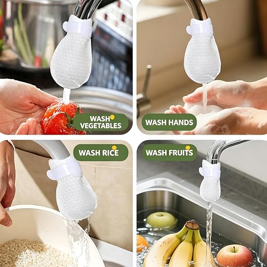 110PCS Faucet Filter for Renters & Homeowners– Anti-Splash Water Purifier | for Cleaner Cooking, Drinking & Washing