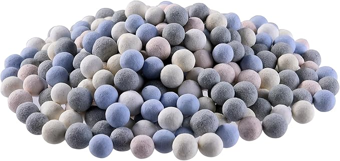 JIHAQUA Aquarium Ceramic Filter Media Bio Filter Rings, Bio Ceramic Ball for Freshwater,Marine Fish Tank,Canister Filter,Koi Pond (Color, 3 Lbs)