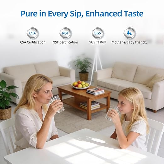 MIZUDO Reverse Osmosis Water Filter Tankless, 9 Stage Reverse Osmosis System, Instant Hot/Cold Water Dispenser, Smart WiFi 800GPD Reverse Osmosis Under Sink, 3:1 Pure to Drain, Child Safety Lock