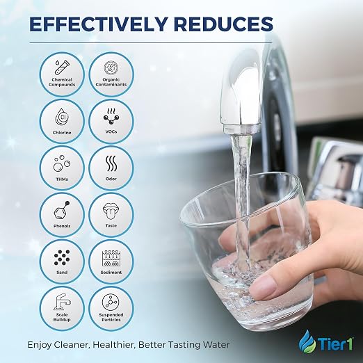 Tier1 Salt-Free Descaler & Chlorine Filter | 3-in-1 TAC Conditioner | 300,000 Gallon Capacity | Chlorine Reduction & Sediment Pre-Filteration System | Scale Prevention Water Softener Alternative