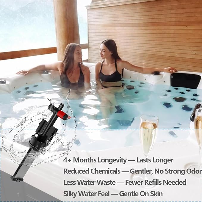 Salt System Cartridge Replacement - Water Treatment Replacement Cartridge for Spas & Hot Tubs, Hot Tub Salt Cartridge for Hot Spring Highlife, Limelight, Up to 4 Months Each, 3Pack