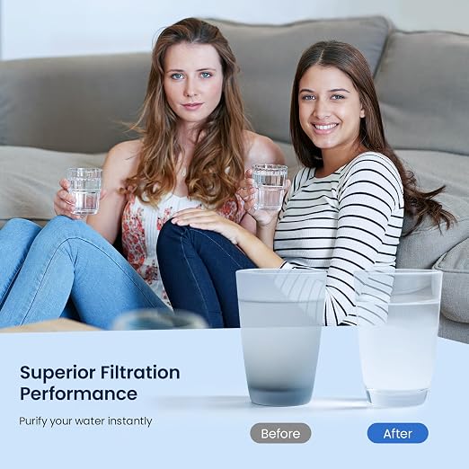 GLACIER FRESH New Upgraded Elarisey™ Filtration Technology, Replacement Filter Replacement for C03 Coolon Countertop Cold Water Purifier (1-Pack)