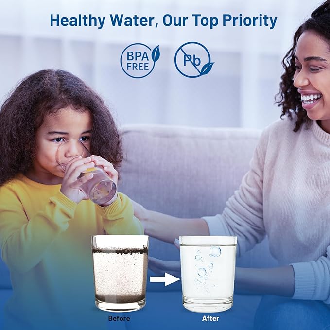 Whole House 50 Micron 10" x 2.5" String Wound Sediment Well Water Filter Cartridge Replacement for CW-50, CW-MF, W50W, SWC-25-1050, SP-CW50, WPP-F10-50, SF50-978, FXWSC, AO-WH-PRE-R2 (Pack of 6)