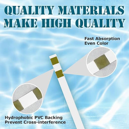 Water Hardness Test Kit & Hard Water Test Strips for Softener | Double Check Strips, Hardness Tester for Home, Drinking, Aquarium, Pool, Well, Tap and All Water Sources, 0-425 ppm/0-25 gpg