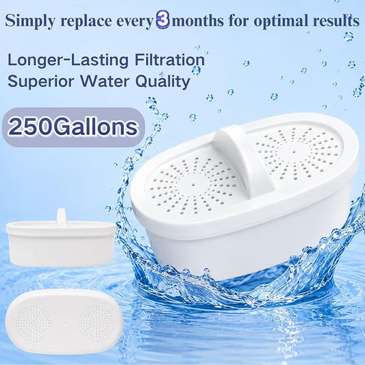 Water Filter Replacement for All Water-drop Pitcher Filtration System, Fit for Water-drop, WD-PF-01A Plus, Reduces PFAS, PFOA/PFOS, Chlorine, 3 Months or 250+ Gallons (Pack of 3)