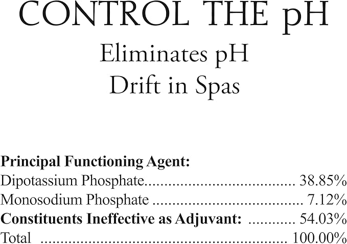 SpaChoice 1-Quart 2-Pack Premium Control The pH, pH Balance for Hot Tub, Made in USA