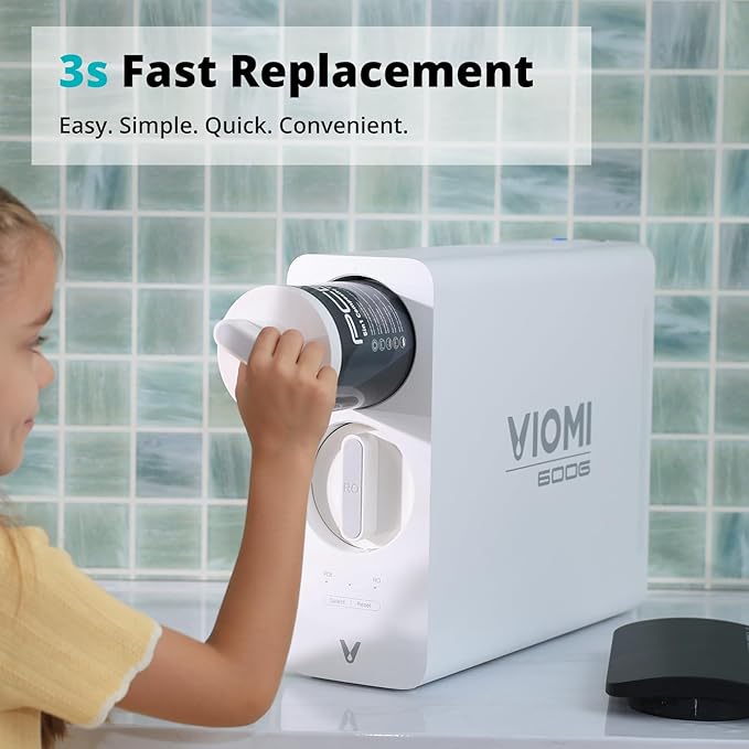 VIOMI V6-RO600 Filter, Replacement for Viomi Reverse Osmosis Water Filter, 48-Month Lifespan, Compatible with VORTEX 6 Reverse Osmosis System Specifically