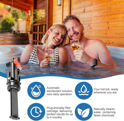 PakaLife Salt System Cartridge 3-Pack, for Freshwater Spa Salt Maintenance, Keeps Water Fresh & Clear, Salt Water Hot Tub & Hot Tub Salt, Fits 2026+ Hot Spring Highlife & Limelight
