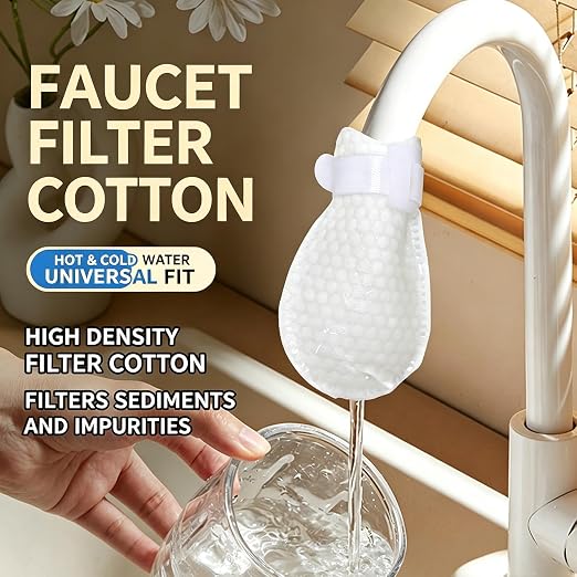 110PCS Faucet Filter for Renters & Homeowners– Anti-Splash Water Purifier | for Cleaner Cooking, Drinking & Washing
