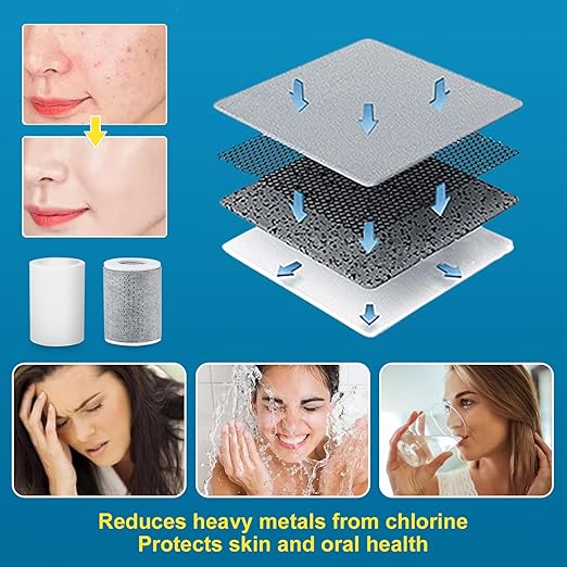 8 PCS Faucet Filter Cartridge Replacement for Kitchen & Bathroom Sink, 4 PP Cotton Fiber 4 Carbon Fiber for Faucet Extender Improve Water Conditions Removes Chlorine Fluoride Heavy Metal