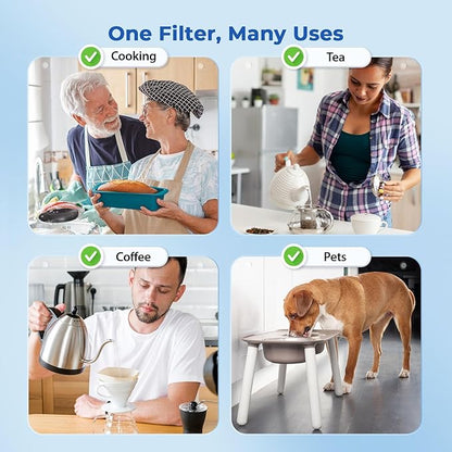 iSpring US21B-PF 2-Stage Under Sink Water Filter System, No Drilling Required, SGS-Tested to Removes up to 99% PFAS, Reduces Sediment, Chlorine, Taste & Odor, Up to 50,000 Gallons
