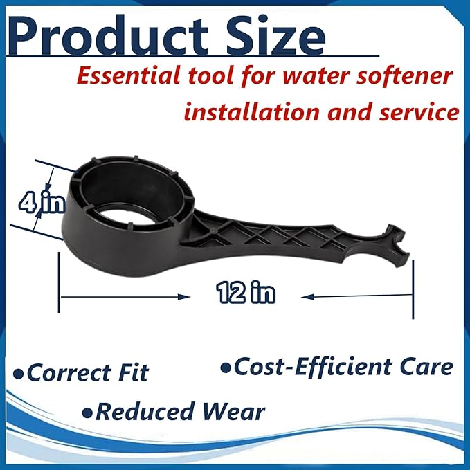 1 PC V3193-02 Water Softener Repair Wrench Fits WS1 and WS1.25 valves,Black