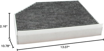 ECOGARD XC36071C Premium Cabin Air Filter with Activated Carbon Fits2019-2025 Porsche Macan, 2010-2017 Audi Q5, 2009-2016 A4 Quattro, A4, 2010-2017 A5 Quattro, 2010-2018 S4, Recirculation (Pack of 6)