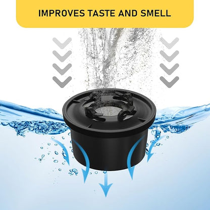 RO100ROPOT Remineralization Water Filters Replacement, Compatible with Bluevua RO100ROPOT and RO100ROPOT(UV) Systems, Alkaline for Reverse Osmosis Filter, Remineralize and Increase pH, 4 Pack