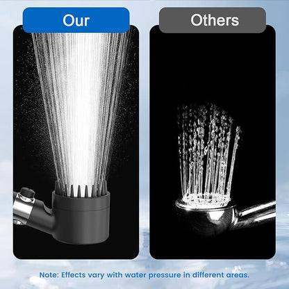 Filtered Shower Head with Handheld, High Pressure 4 Spray Showerhead with Filters & Upgraded Anti-clog Nozzles for Hard Water -Remove Chlorine, Reduce Dry Itchy Skin -ON/OFF Switch for Pet Bath