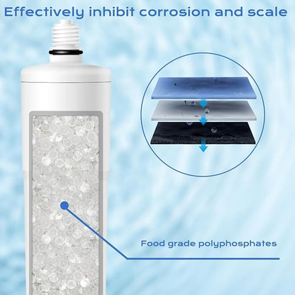 AP431 Cartridge, Replacement for Aqua-Pure Whole House Scale Inhibition Inline Water System Helps Prevent Scale AP430SS, 2 Pack (2, White)