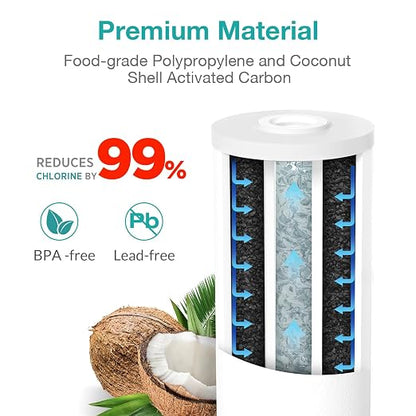 SimPure DB10C Water Filter Housing and 5 Micron 10" x 4.5" PGC Whole House Sediment Carbon Filters