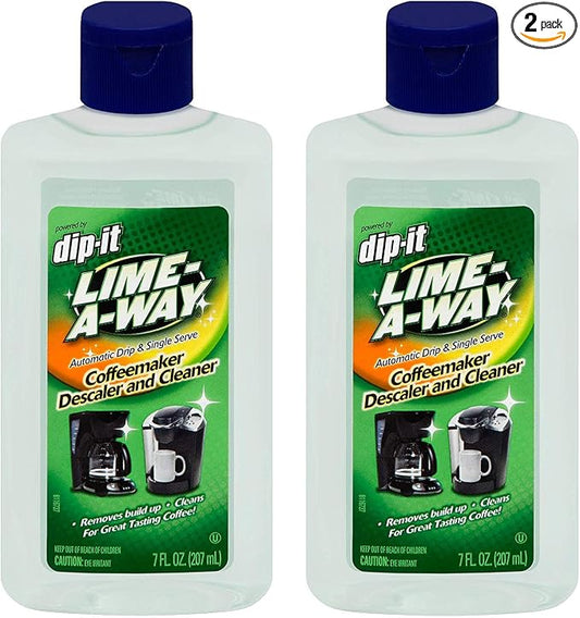 Lime-A-Way Dip-It Coffeemaker Cleaner, Descaler & Cleaner for Drip & Single Serve Coffee Machines 7 oz (Pack of 2)