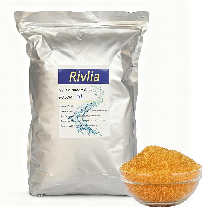 Portable Water Softener Resin Refill - Approx. 9 Lbs (0.18 Cu. Ft.) - Standard Cation Exchange Media for RV, Travel Trailers, Mobile Car Wash Canisters - Sourced from NSF 44 Certified Material