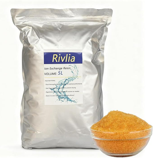 Portable Water Softener Resin Refill - Approx. 9 Lbs (0.18 Cu. Ft.) - Standard Cation Exchange Media for RV, Travel Trailers, Mobile Car Wash Canisters - Sourced from NSF 44 Certified Material