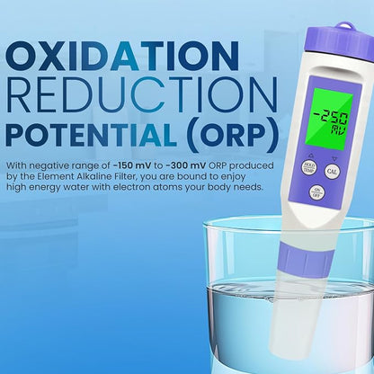 Metpure Elements Inline Antioxidant Alkaline Water Filter 11" x 2.5" with 1/4" Quick Connects Replacement or Add-on for pH Balance and Restore Minerals in Reverse Osmosis RO System