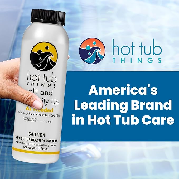 Hot Tub Things pH Up & Alkalinity Increaser for Hot Tub, Pool & Spa – pH Plus & Alkaline Up, Alkalinity Booster, Maintain Balance Water Quality & Prevent Corrosion – Spa pH Increaser – 1 Pound