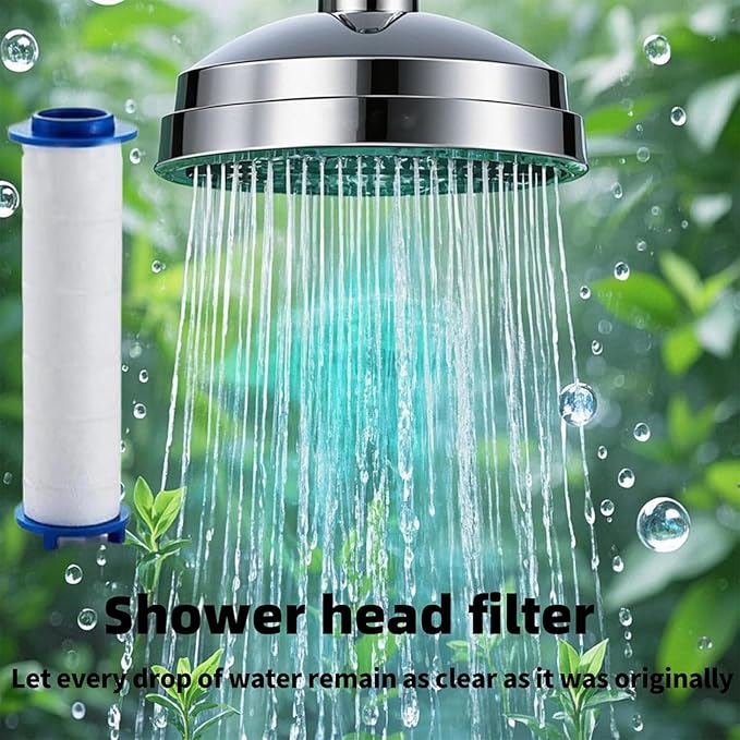 10/20 Pcs Ion Drops Shower Head Filters, Showerhead Filters, PP Cotton Replacement Cartridge, Suitable for Various Specifications of Shower Heads (A10*pc, 2.95 * 0.94 In)