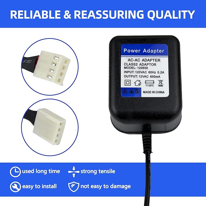 12V AC Power Adapter, Water Softener Transformer, Compatible with V3108, V3186 Clack Circuit Board