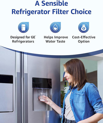 Overbest OB6013 Replacement for GE® MWF®, SmartWater® MWFP, MWFA, GWF, MWFAP, HDX FMG-1, WFC1201, HWF, GSE25GSHECSS, 9991, RWF1060, 197D6321P006