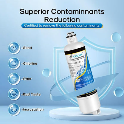 EXCELPURE BORPLFTR50 Refrigerator Water Filter Replacement for Bosch Ultra Clarity Pro 11032531, 12033030, 11025825, BORPLFTR55, B36CT80SNS, B36CL80ENS, WFC100MF, WFS200MF, RA450022, 2PACK