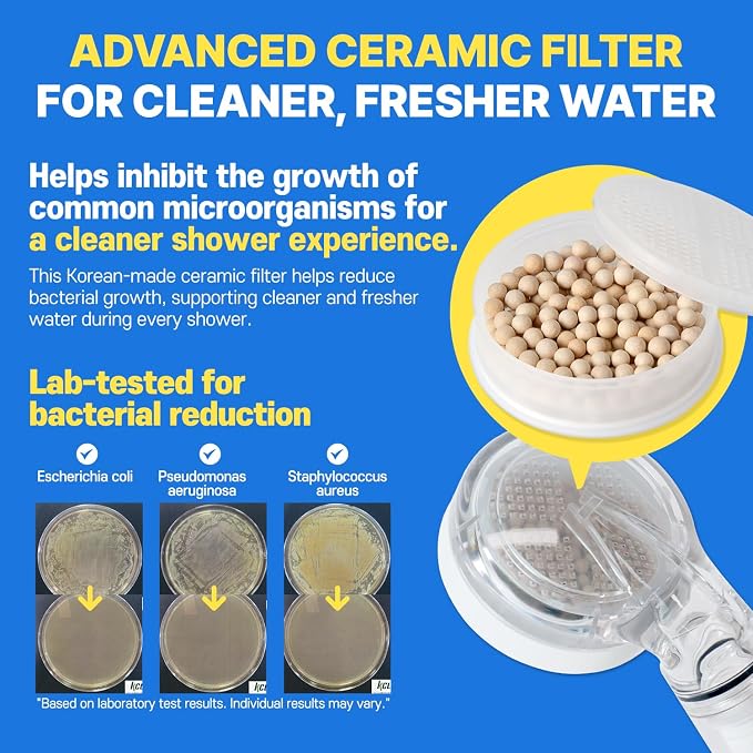 Filter Shower For K-Beauty Skin Care– Pure Carbon Filters for Softer Skin & Smoother Hair | Carbon Composite Filter l 6 Month Advanced Filtration Set (AJ8200MC-SET-6MO)