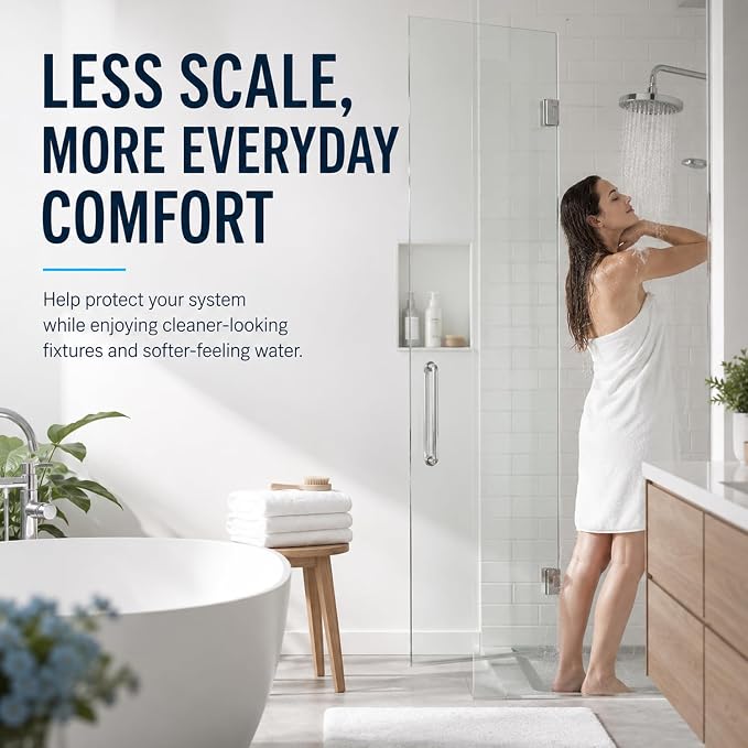 H&G Lifestyles Inline Water Softener for Water Heater, Scale Inhibitor | Whole House Water Descaler,Anti-Scale Buildup,Remove Calcium Magnesium,Soften Water,Water Heater Sediment Buster