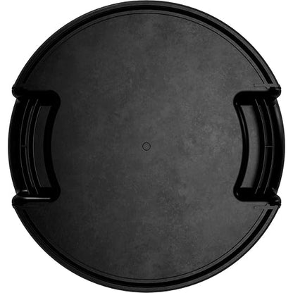 SPARTA Bronco Waste Container Trash Container, Round Trash Bin for Disposal, 10 Gallons, Black, (Pack of 6)