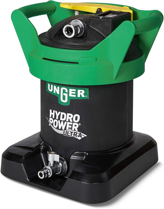 Unger Commercial HydroPower Ultra DI Tank - Pure Water for Professional Window Cleaners - Includes Deionization Resin, Small - UHP01