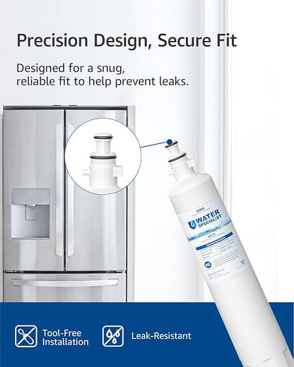 Waterspecialist WS619C Replacement for GE® RPWFE®, RPWF (Built-in CHIP) Refrigerator Water Filter, Compatible with GYS22GMNES, GYE22HSKSS, PYE22PELDS, GFE26GMKES, GFE28GYNFS, PFE28KYNFS, 3 Filters