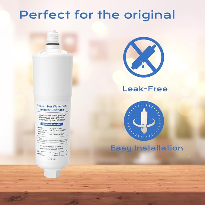 IT'S PURE EXPERT AP431 AP430SS Cartridge, Replacement for Aqua-Pure Whole House Scale Inhibition Inline Water System，Prevent Scale Build Up On Hot Water Heaters, Pipes and Boilers，1 Pack