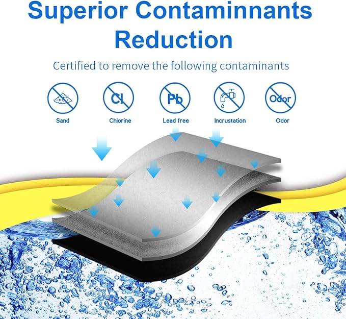 EXCELPURE 3US-AF01 Under Sink Water Filter Replacement for Filtrete Standard 3US-AF01 3US-AS01 Whirlpool WHCF-SRC WHCF-SUFC WHCF-SUF 4PACK