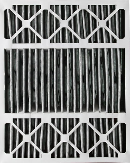 Nordic Pure 20x25x5 Pleated MERV 10 Plus Carbon Air Filters 4 Pack | Actual Size: 19 7/8 x 24 7/8 x 4 3/8 Honeywell Replacement Made in USA, Advanced HVAC Furnace Filtration, Odor Control