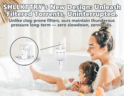 Bath Water Filter for Tub Faucet-10 Stages Bathtub Filter-2,500 Gallons of Filtration, KDF Remove contaminants, Chlorineand Fluoride, Hard Water Softener,Protects Skin,Hair & Nails(Deluxe Edition)